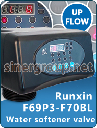 Runxin water F69 softeners residential valves regeneration meter time by-pass Up-flow hardness regulation