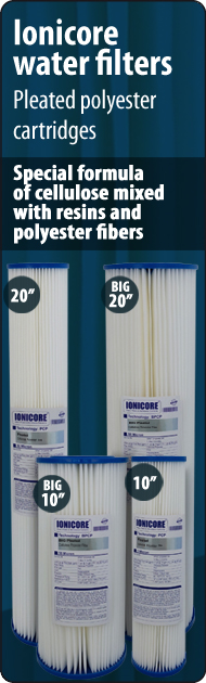 Ionicore BIG standard Ionicore pleated polyester cartridges water filter filtration Water Purifiers
