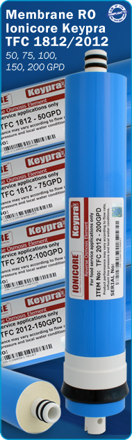 Membrane Osmosi Inversa Ionicore Keypra line 50 75 100 150 200 gpd Sistema Filtrazione Acqua Alta Reiezione