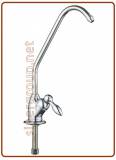 1038 Long reach 1-way faucet with drop handle 1/4" (50)