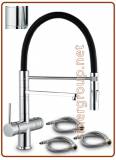 3085 3-way spring faucet 3/8"