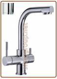 Forum 3-way metal free faucet 3/8" chrome