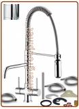 3021 3-way spring faucet 3/8" chrome