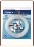 ICE Maker water Supply Kit 3/8" M.xF. Thread - 1/4" open/close valve OD tube
