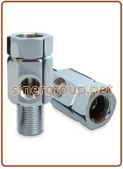 E.Z. Feed Water Connector, with Free Degree Nut 1/4" - 1/2"x1/2"