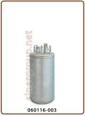 Gasatore - carbonatore acqua INOX 316 0,950lt. IN/OUT Ø8mm. con valvola di sicurezza - verticale