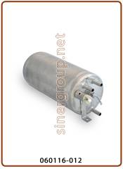 316 SS water carbonator 0,950lt. IN/OUT OD8mm. with safety valve - vertical / horizontal