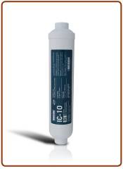 Ionicore remineralizer PH adjustment coconut in line filter (GAC) 1/4" FPT 2"x10" (25)