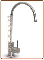 1044 Long reach 1-way stainless steel faucet 1/4" (20)
