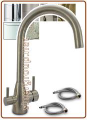 3074 Stainless steel 3-way faucet 3/8" Glazed chrome (LAST PIECES)