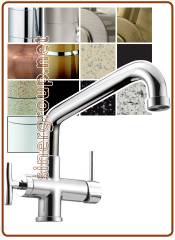 4004 4-way faucet 3/8" Brushed bronze