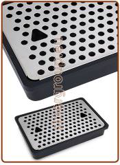 ABS-S. Steel mechanical fonts drip trays - 230 x 150 x 35 mm.