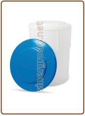 PROTANK round white brine tank for water softener 150lit. with blue cover