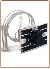 Ice bank, spiral probe thermostat -2,5°C(25°F) / +14°C(57,2°F) fixing bracket, knob and plate (100)