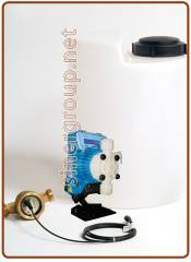 Sentinel sistema di clorazione proporzionale pompa TPG603 PVDF contalitri 1/2" serbatoio 50lt.