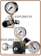 XS Riduttore pressione Co2 bombole ricaricabili 7 BAR IN: W21,8-14FIL.X1" Out: 1/4" filetto f. - CH.30