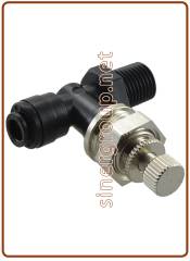 Bulkhead control valve Male Connector OD tube - OD tube 10MM x 3/8"