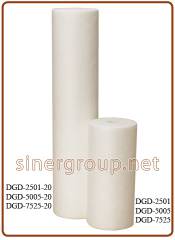 Pentek DGD-7525 polypropylene cartridge 4-1/2" x 10" (114 mm x 254 mm) - 75/25 micron (8)