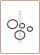Kit O-ring di ricambio per canna rubinetto mod. 10005015 (white box)