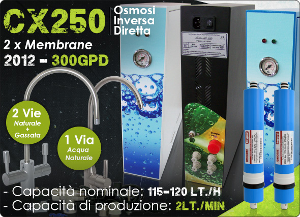 CX250 Osmosi Inversa Diretta 300GPD