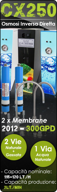 CX250 Osmosi Inversa Diretta 300GPD
