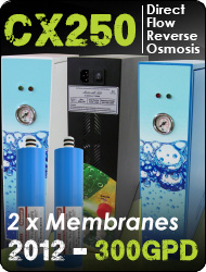 CX250 direct flow reverse osmosis 300 GPD