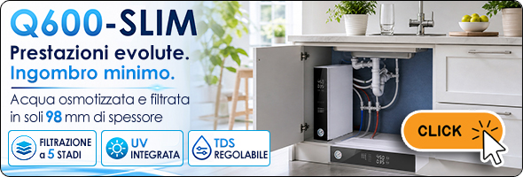 osmosi inversa diretta impianto ultra slim installazione sottozoccolo acqua osmotizzata rubinetto due vie tds regolabile filtrazione cinque stadi membrane ro sistema antiallagamento manutenzione a innesto