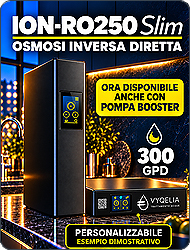 osmosi inversa diretta personalizzabile marchio logo acqua naturale gassata pompa booster display touch