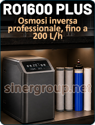 ro1600plus osmosi inversa flusso diretto tds filtrazione display membrana trattamento acqua