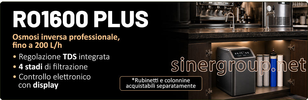ro1600plus osmosi inversa flusso diretto tds filtrazione display membrana trattamento acqua