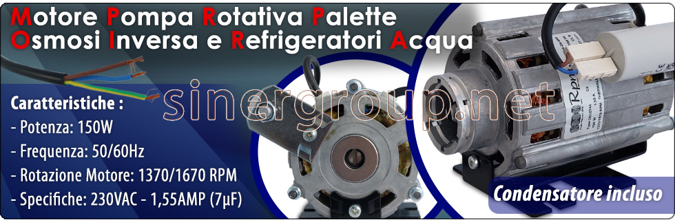 motore raffreddato aria pompa rotativa osmosi inversa refrigeratori acqua 150W condensatore 