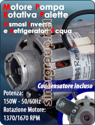 motore raffreddato aria pompa rotativa osmosi inversa refrigeratori acqua 150W condensatore 