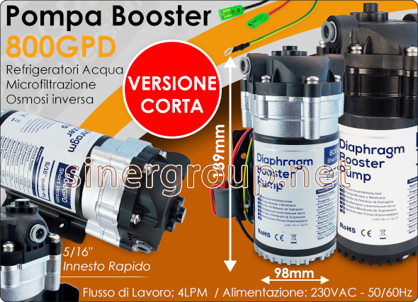 Pompa booster versione corta Osmosi inversa Microfiltrazione Refrigeratori 