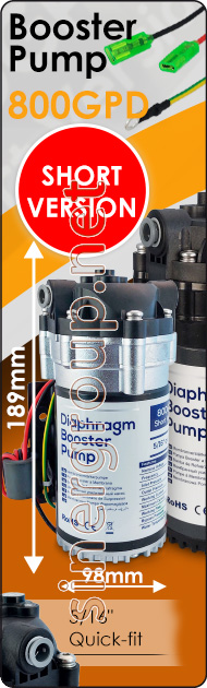 Booster pump short version Microfiltration Reverse osmosis Water Coolers