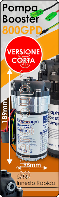Pompa booster versione corta Osmosi inversa Microfiltrazione Refrigeratori 