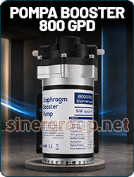 pompa booster 800gpd osmosi inversa diaframma slim compatto oem b2b