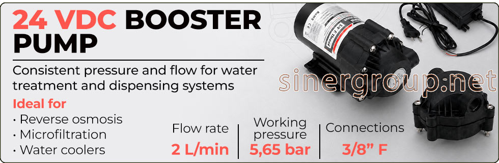 pump booster diaphragm water treatment reverse osmosis compact quiet reliable