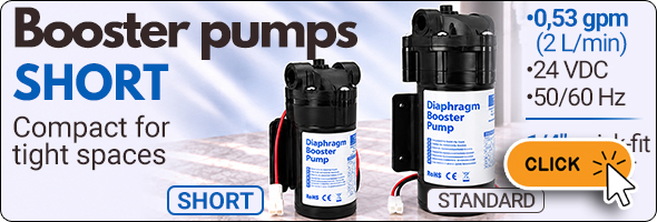 pumps booster short compact treatment water connection pressure flow quickfit