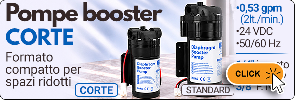pompe booster short compatte trattamento acqua innesto pressione flusso rapido