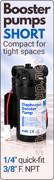 pumps booster short compact treatment water connection pressure flow quick-fit