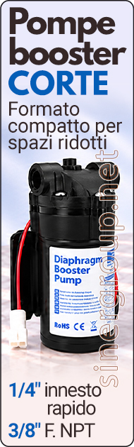pompe booster short compatte trattamento acqua innesto pressione flusso rapido
