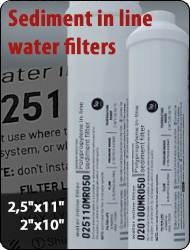 Sediment In line water filters Water Purifiers water cooler Reverse Osmosis microfiltration