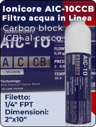 Carbon block al cocco lavato ad acido Riduzione Cloro Refrigeratori Depuratori Osmosi Inversa