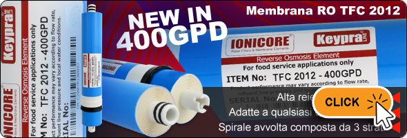 Ionicore Keypra Membrane Membrana Osmosi Inversa Filtrazione Acqua Potabile Bere Acqua Casa