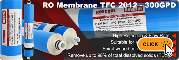 Keypra Membrane, Ionicore, Reverse Osmosis, Osmosi Inversa, Water Filtration, Membrana