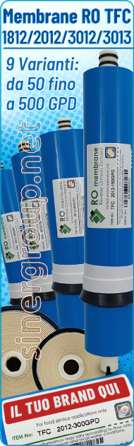 Membrane RO 1812 2012 3012 3013 TFC 50 75 100 150 200 300 400 500 GPD Osmosi Inversa Depuratori Acqua