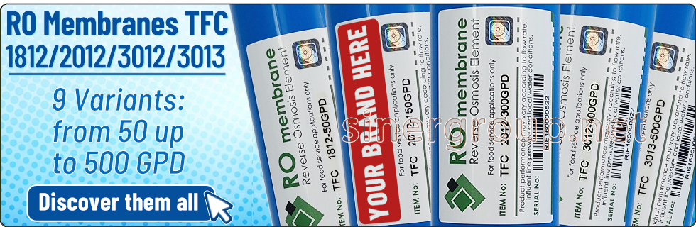 RO Membranes 1812 2012 3012 3013 TFC 50 75 100 150 200 300 400 500 GPD reverse osmosis water purifiers