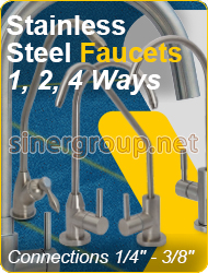 Faucets 1 2 3 way stainless steel Water Purifier Faucet Water Dispenser Reverse Osmosis Microfiltration