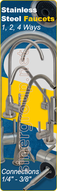 Faucets 1 2 3 way stainless steel Water Purifier Faucet Water Dispenser Reverse Osmosis Microfiltration
