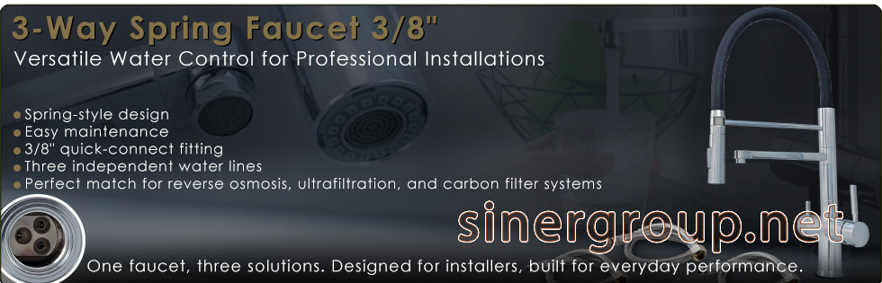 3-Way Water Purifier Spring Faucet Water Dispenser Reverse Osmosis Microfiltration